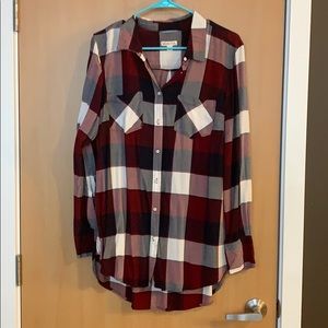 Red Plaid Button Down